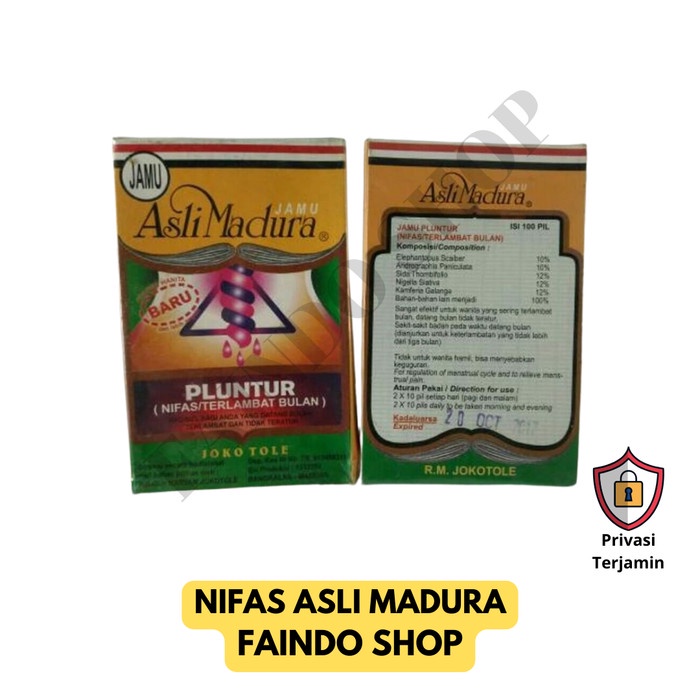 Jamu Nifas Peluntur Joko Tole Pelancar Haid Asli Madura Original