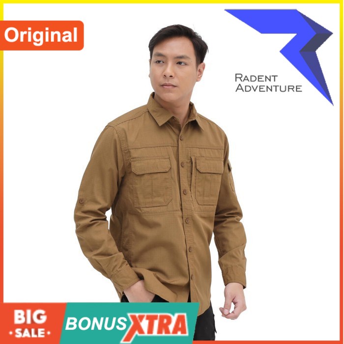 TERBARU KEMEJA EIGER1989 MEN'S ESCRAPMENT XTR LS F1 SHIRT 91000 8556 Original