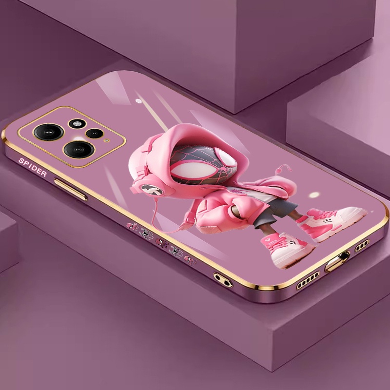 Plated Lens Soft Case hp For Redmi Note 12 4G softcase For Redmi Note 12 5G Readmi Note12 Kartun Ult