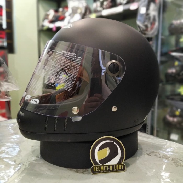 Helm retro cakil Zeus Z816E Z 816E 816E ZS816E ZS 816E 816 Matt Black