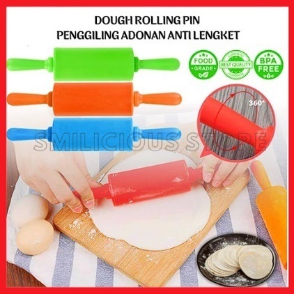 Rolling Pin Alat Penggiling Adonan Anti Lengket Ukuran 23cm Dough Rolling Pin Penipis Adonan Kue Piz