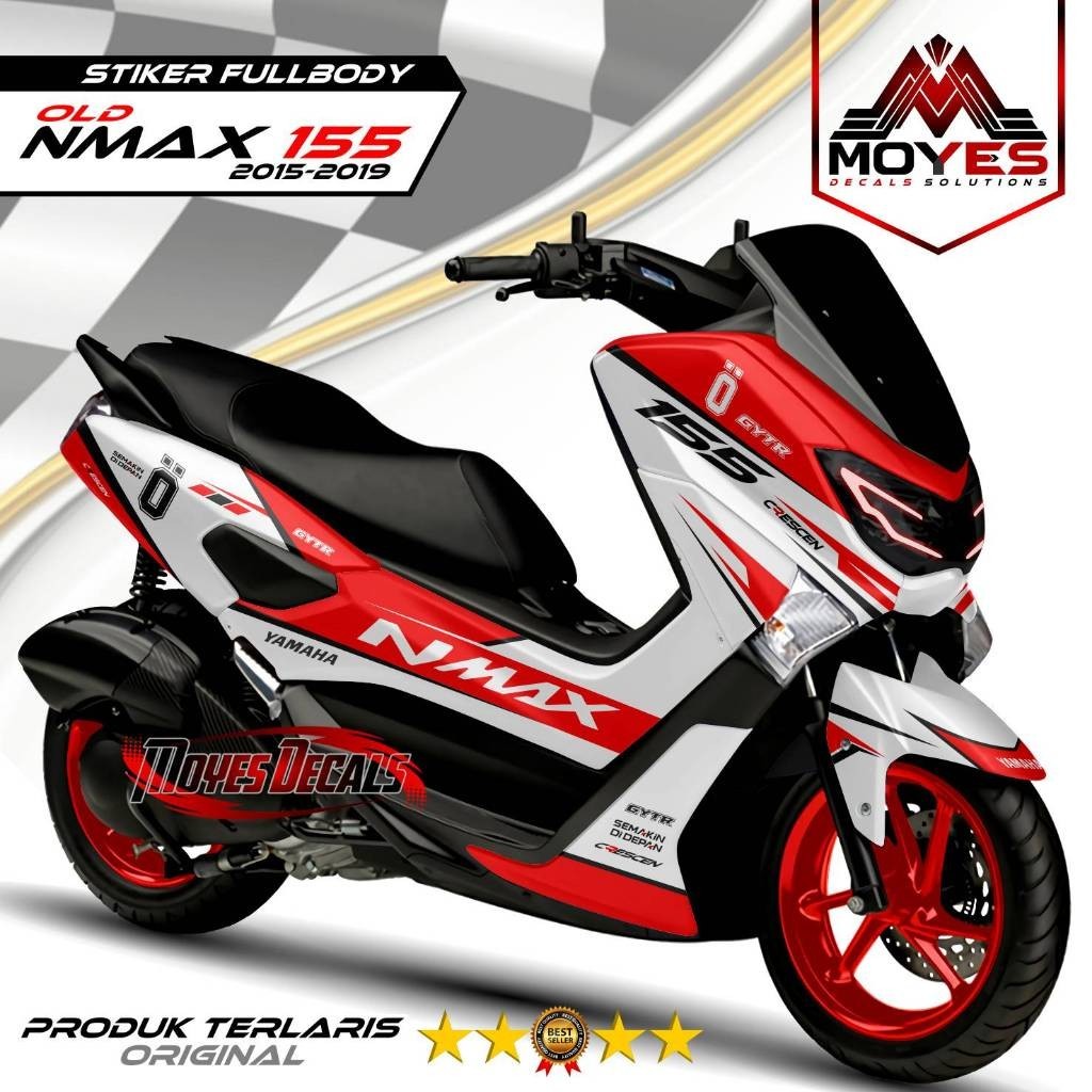 Stiker Fullbody Nmax 155 old - decal Stiker Nmax old Motif Ohlins MYS447
