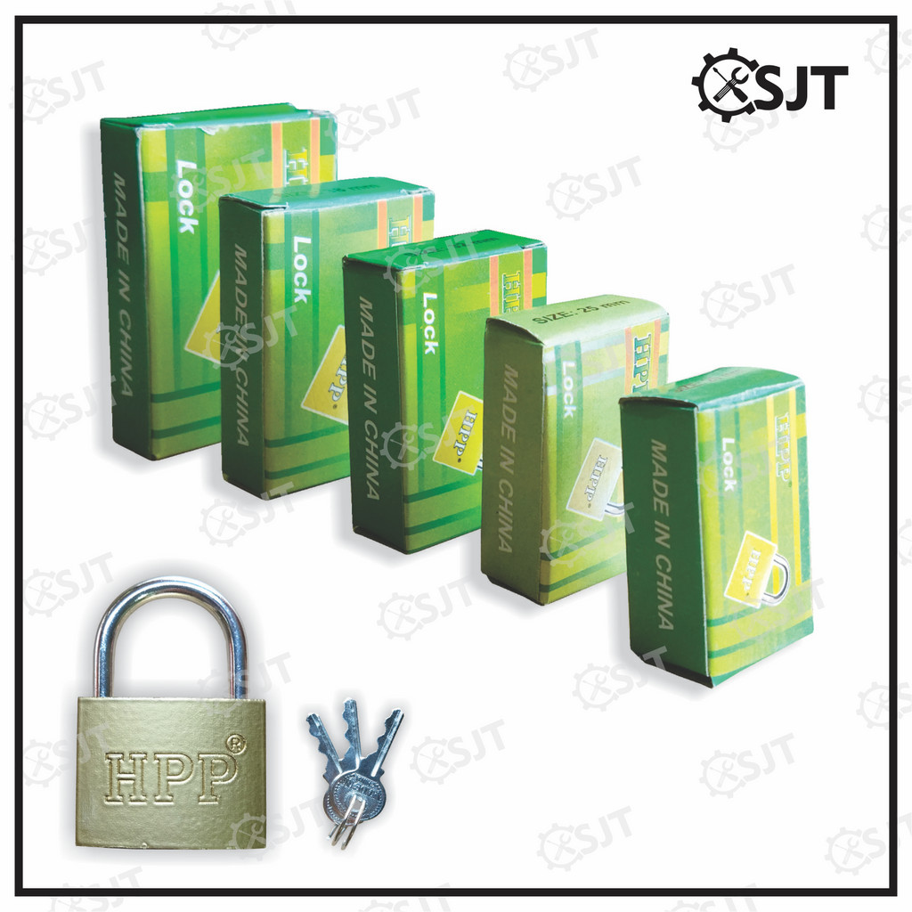 Gembok Kuning HPP Untuk Koper / Tas / Pagar / Kantor / Toko / Gudang - SJT