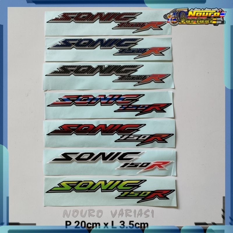 Sticker Emblem Sonic 150 r bagus