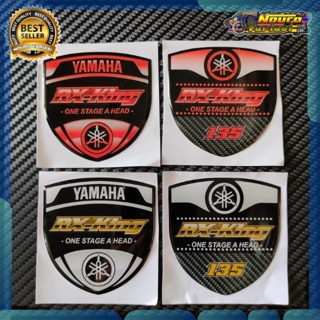 Stiker Emblem logo Yamaha RX king 135 timbul bagus