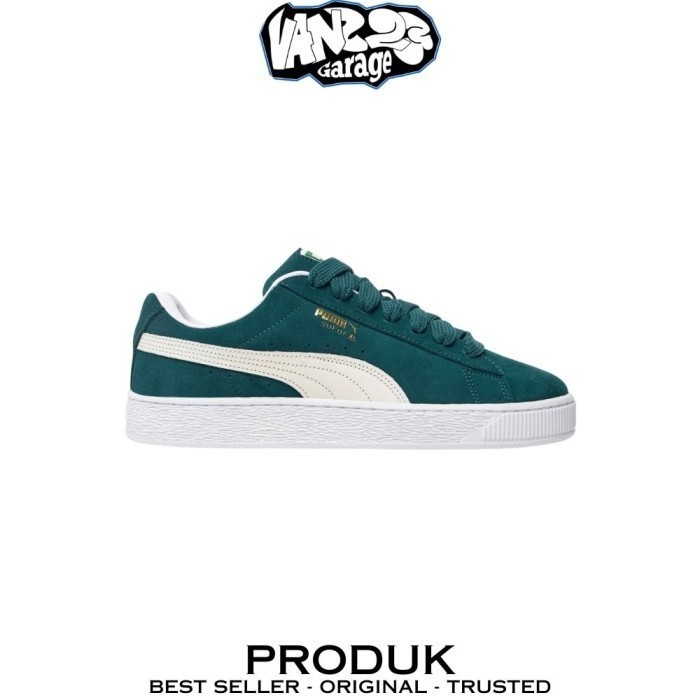 Sepatu Sneakers Puma Suede Xl Green 100% Original BNIB