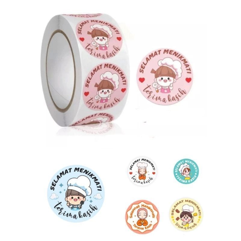

SMP Sticker Jualan Thank You 500 Label Stiker Terima Kasih Motif Beraneka Ragam Cantik