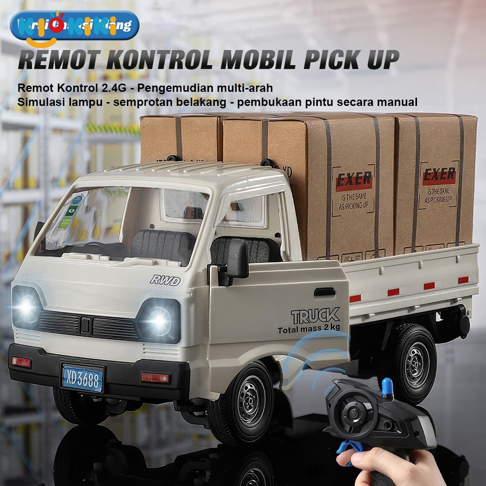 KiKiTOY 1:16 Spray RC Pick UP Mobil Remote Control Mobil Mobilan RC Carry Pick UP 2WD 2.4Ghz Mainan