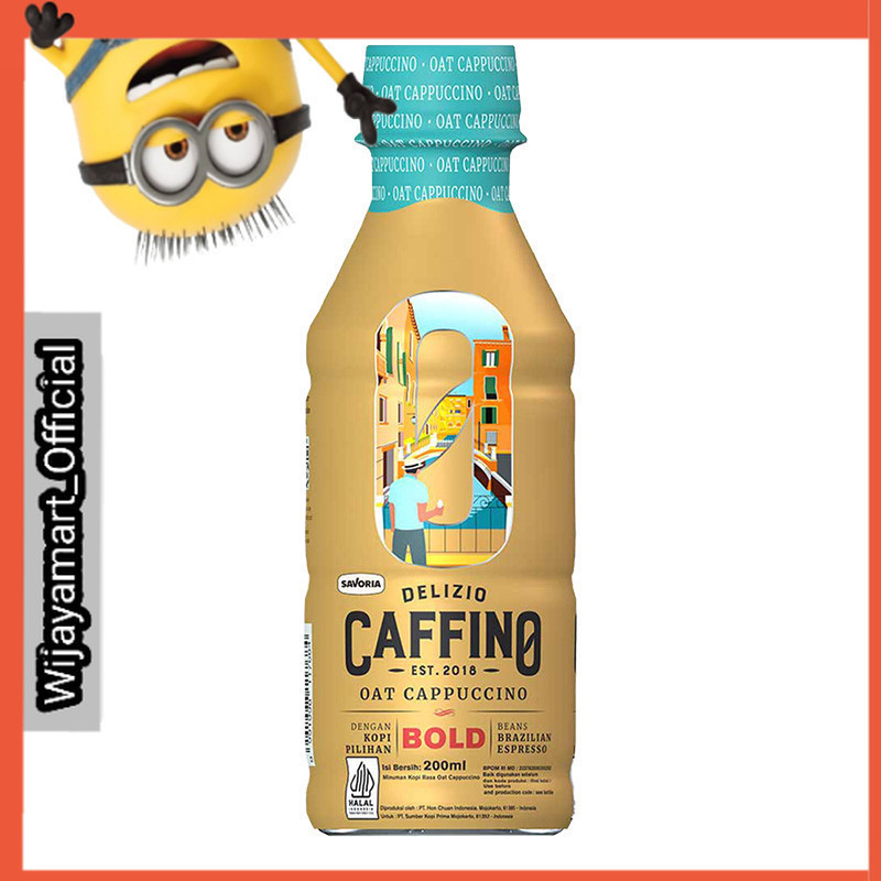 

Caffino Delizio Oat Cappuccino Minuman Kopi Botol 200 ml