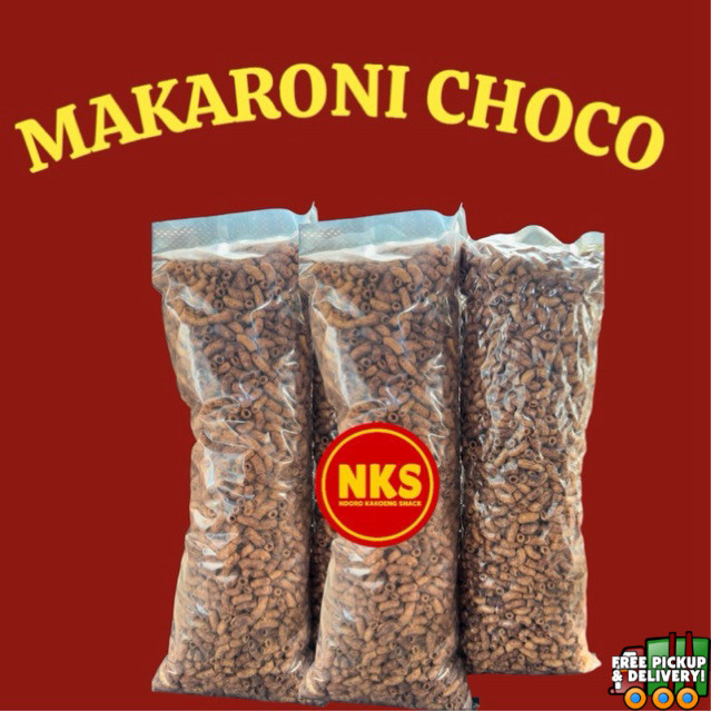 

MAKARONI CHOCO PIPA BANTAT 1KG CEMILAN RASA COKLAT GURIH MANIS ENAK Food Snacks