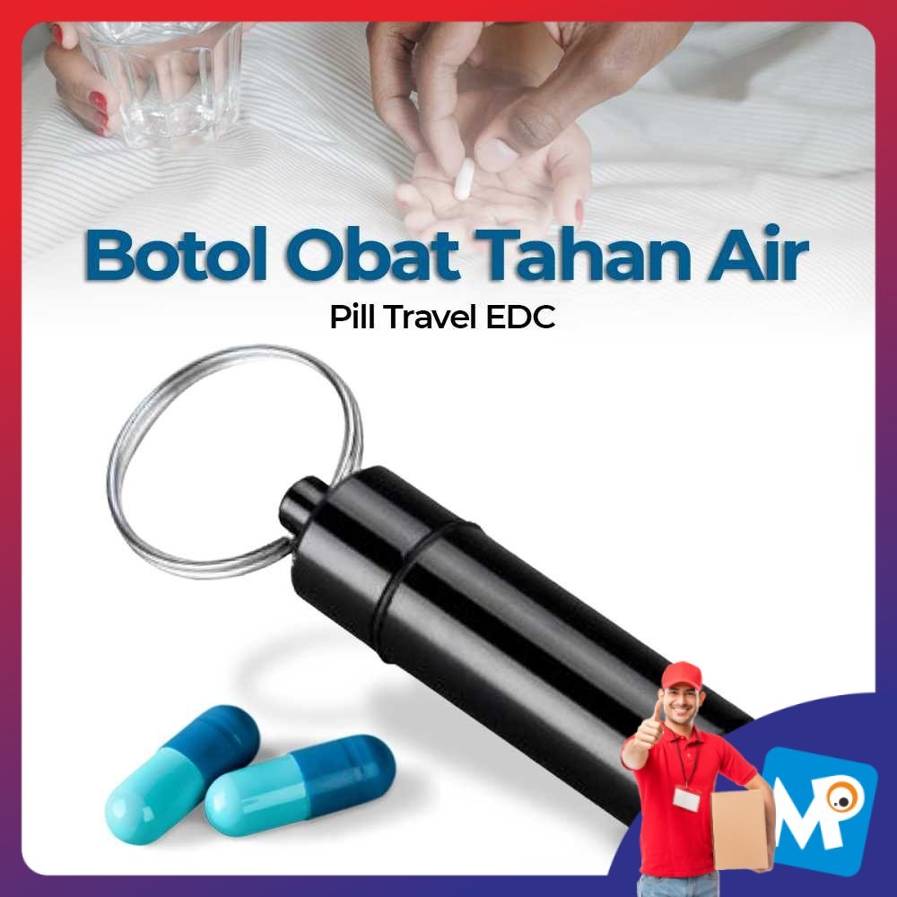 CAMISUENO Botol Obat Pill Travel EDC Tahan Air - JS207