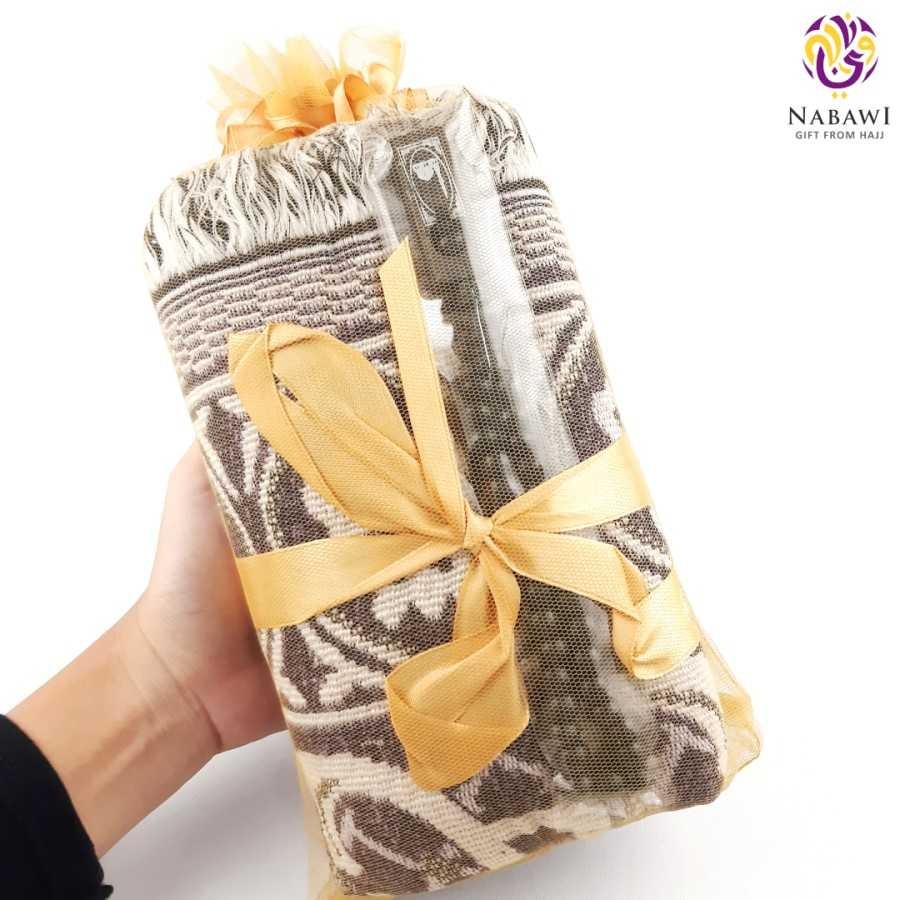 Paket Souvenir Sajadah Dewasa Tile Tasbih Kayu Tasyakuran Tahlilan