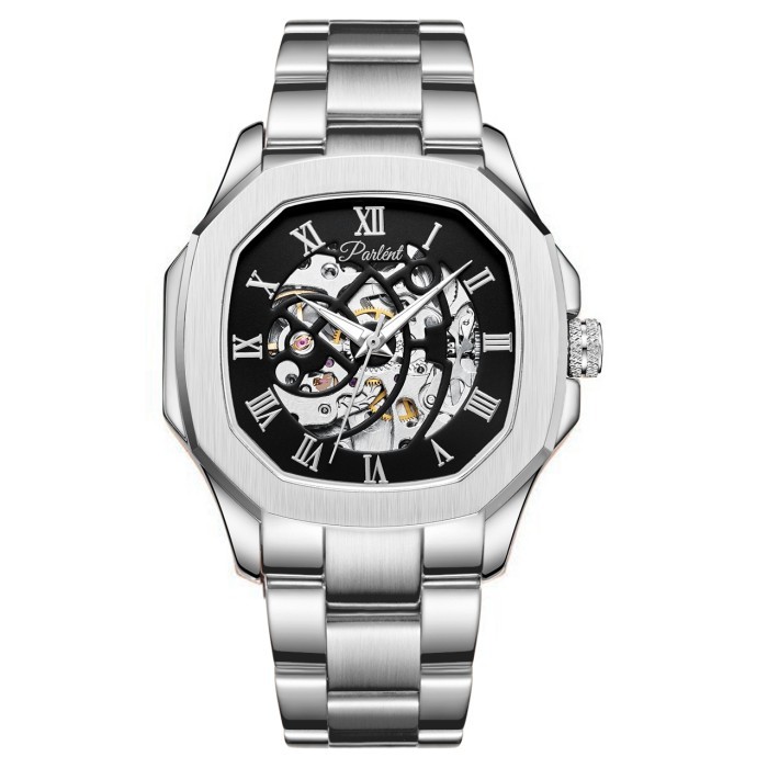 ✔E.SYO✔ - TERBARU Jam Tangan Pria Gallant Vortex steel - Silver