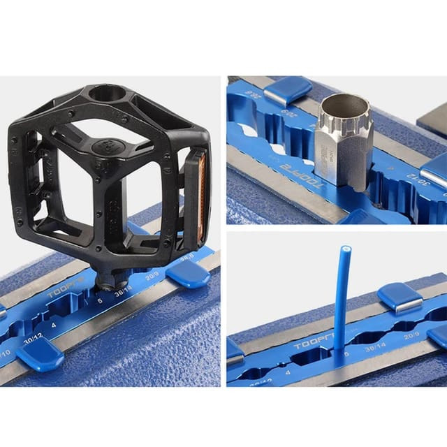 Tool Alat Clamp Klem Penjepit Ragum Stand Multi Fungsi, Untuk Repair Pedal dan Fork Sepeda, Memudahk