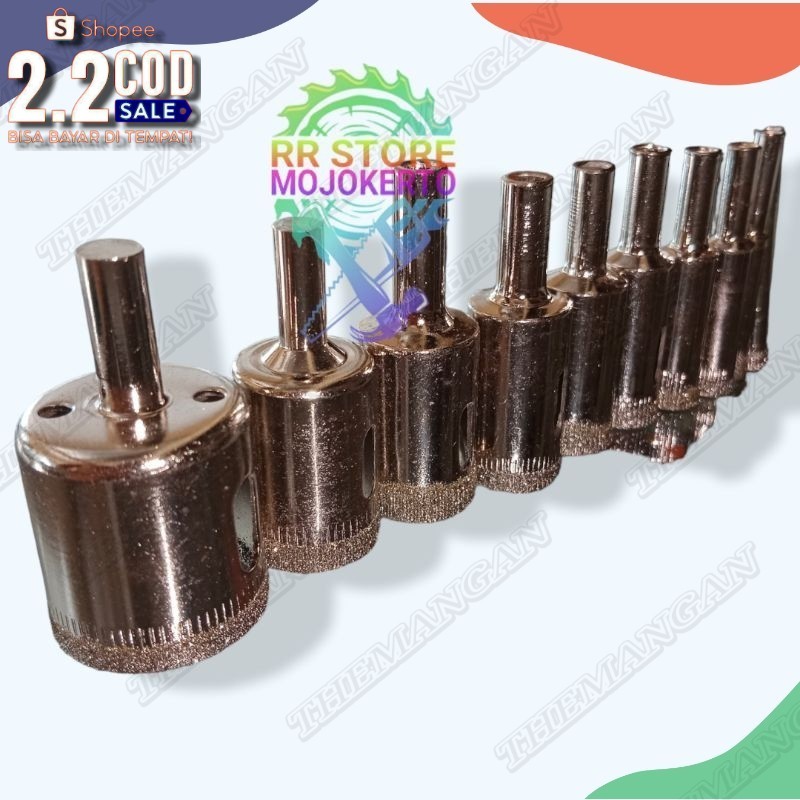 [BISA COD] 10 pcs HOLE SAW MATA BOR KERAMIK GRANIT KACA 6MM - 30MM - MURAH