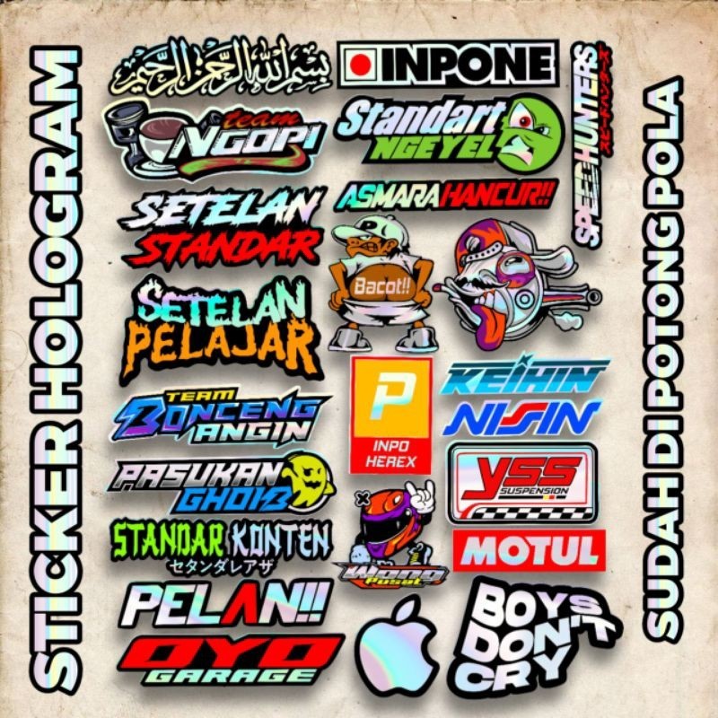 

Termurah Stiker Hologram Murah Stiker Racing | Stiker Motor Sudah Di Potong Pola Isi Banyak Isi Sesui Foto