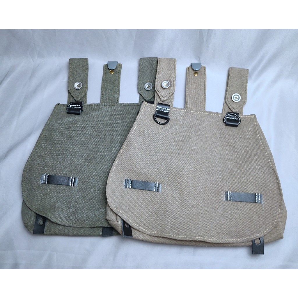 . 2colour WW2 GERMAN ARMY BREAD BAG Brotbeutel High Quality  canvas