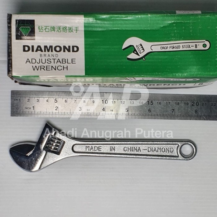 Kunci Inggris 8 inch Adjustable Wrench 8" DIAMOND