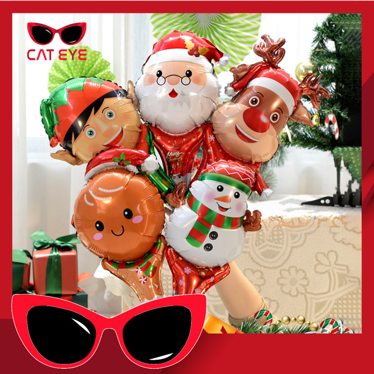 PROMO - 6030 Balon Natal / Balon Natal Foil / Balon Natal Dekorasi / Balon Christmas Hias / Balon Ka