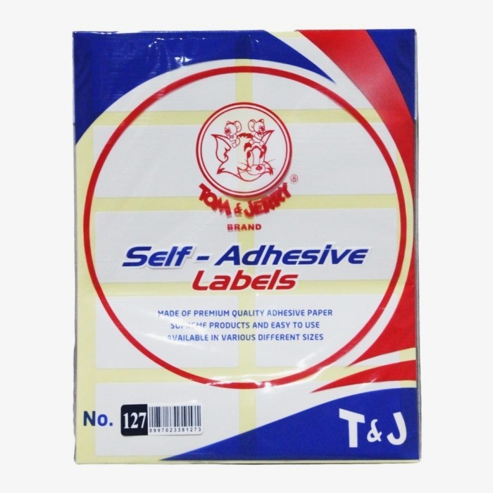 

Label tom and Jerry no 127 isi 25 pack