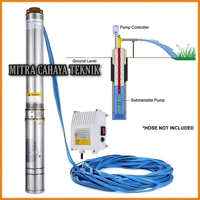 Mesin Pompa Air Submersible 370Watt Pompa Satelit Nasional MC Pump 2in