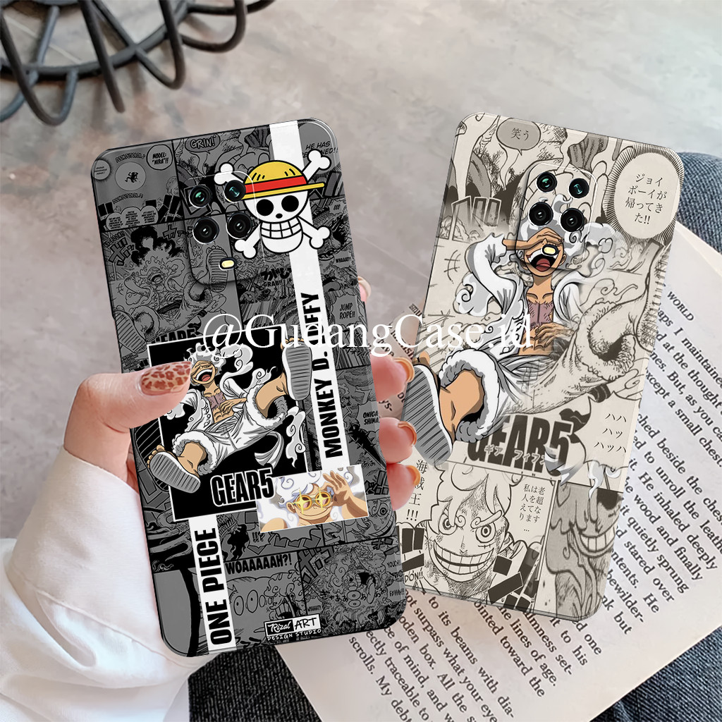 Case Redmi Note 9 Pro - Redmi Note 9 Softcase Pelindung Kamera Motif One Piece Luffy
