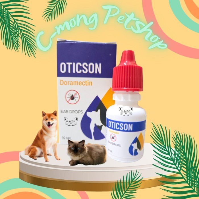 Oticson Doramectin 10ml Tetes Telinga Anti Earmites / Kutu Telinga & Infeksi Telinga Kucing Anjing