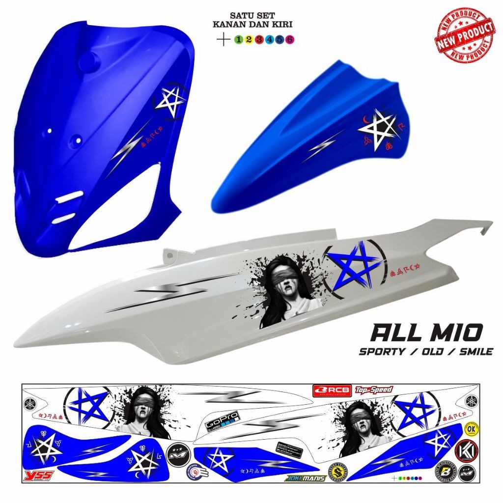 VARIASI MOTOR STRIPING VARIASI MOTOR MIO SPORTY / STIKER  VARIASI MIO OLD / MIO SMILE