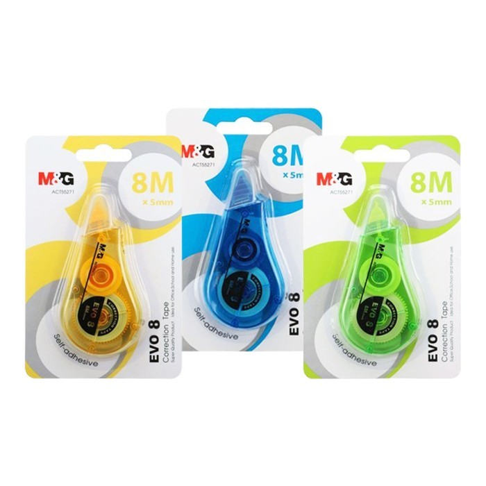 

Correction Tape Roll EVO 8 M&G ACT55271 Tipe Ex Roll 8M