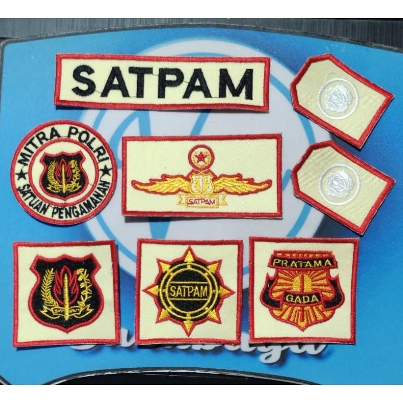 Bordir Atribut Satpam Set Bordir Security