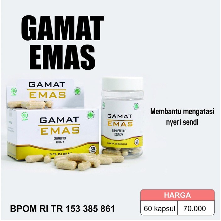 Kapsul Gamat Emas Gamapeptide Kolagen Teripang untuk Regenerasi Sel Kulit