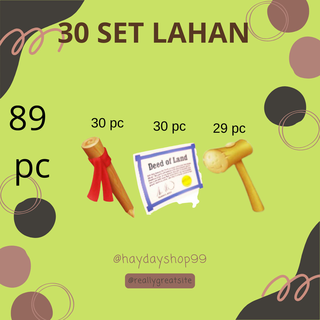 

@89 perlengkapan lahan