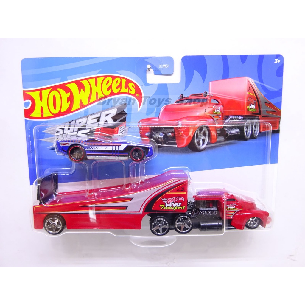 Hot Wheels Super Rigs Track Stars The Govner Rock N Race - Mobil Balap