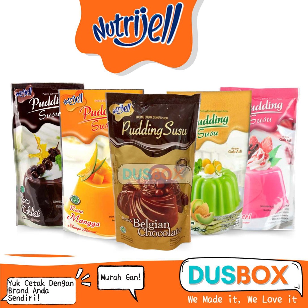 

Nutrijell Puding Powder / Puding Powder / Puding Susu Nutrijell / Jelly Nutrijell / Agar Nutrijell