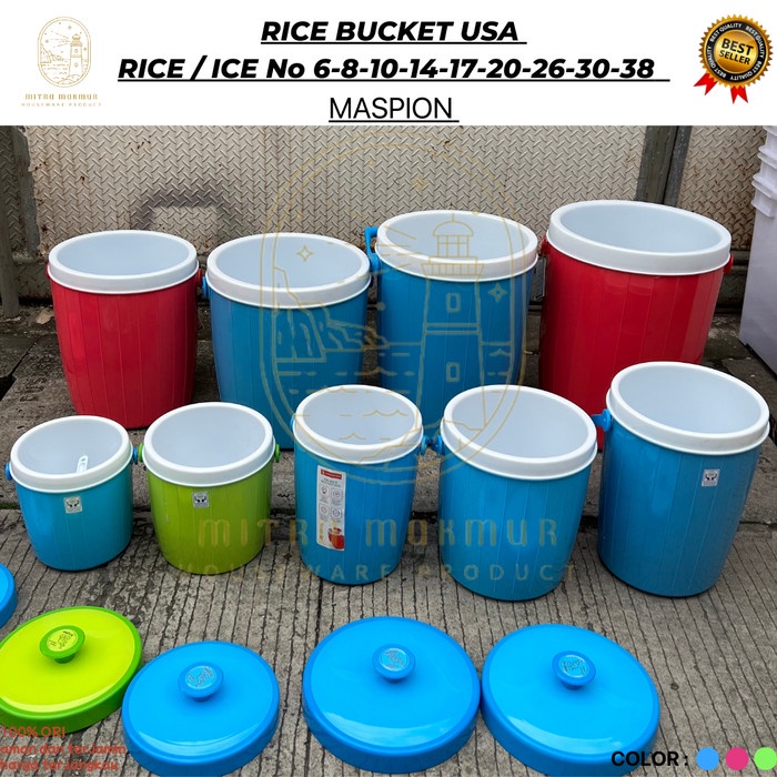 MURAH -New Termos Nasi Dan Es 6-8-10-14-17-20-26-30 Liter Maspion Thermos - 6L MASPION- 1.2.23