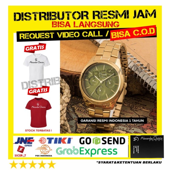JAM TANGAN ALEXANDRE CHRISTIE 2817BF AC2817BF GARANSI RESMI 12 BULAN