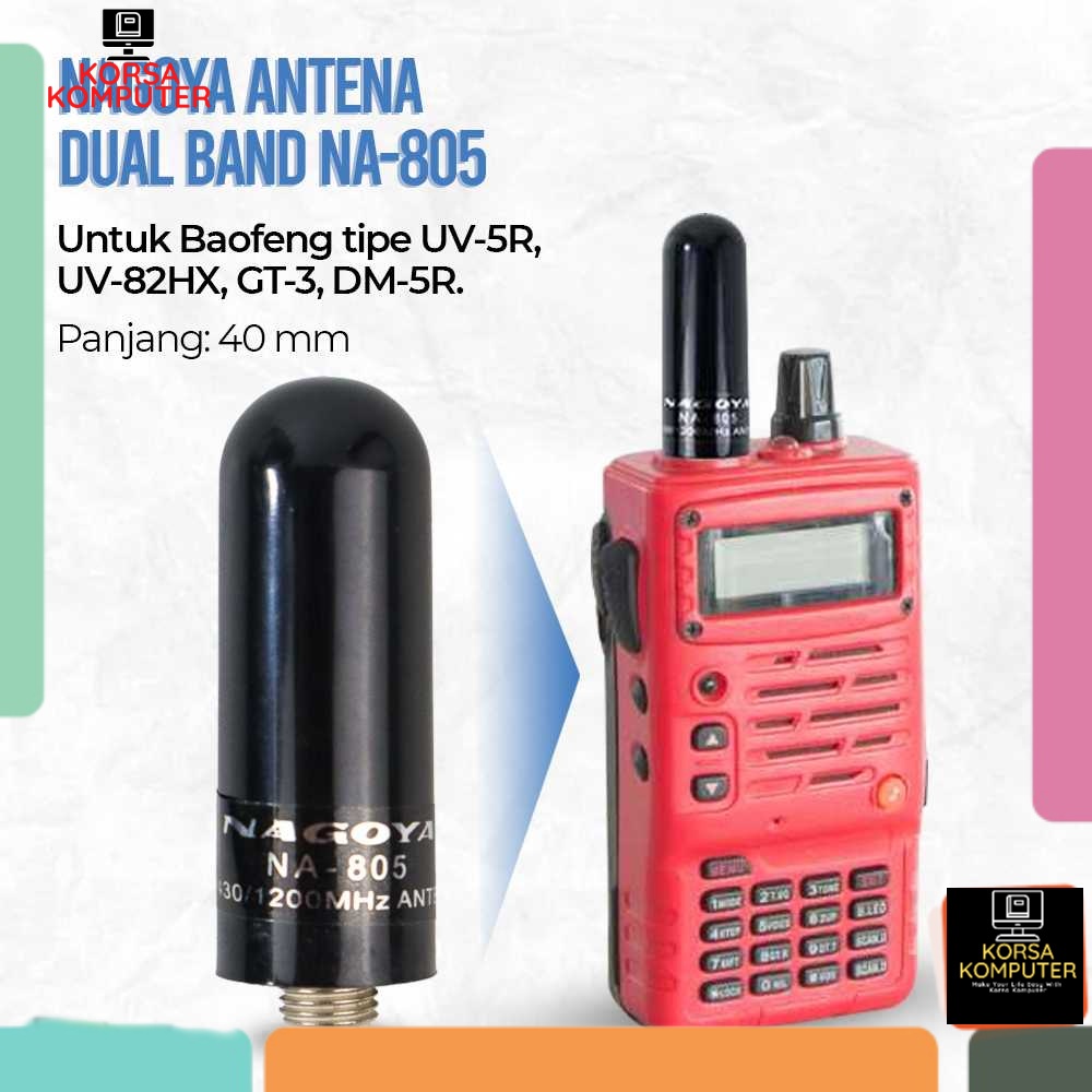 Antena Dual Band NA-805 for Boafeng UV-5R UV-82HX Antena HT NAGOYA