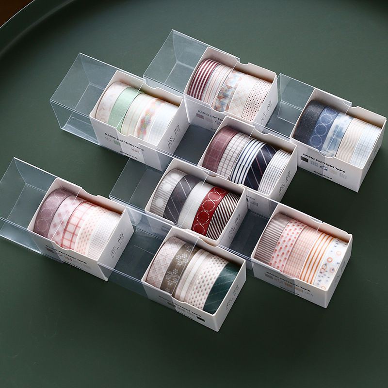 

1A. 5 pcs selotip / washi tape - pack hemat tahun berkualitas [thehanscorner]