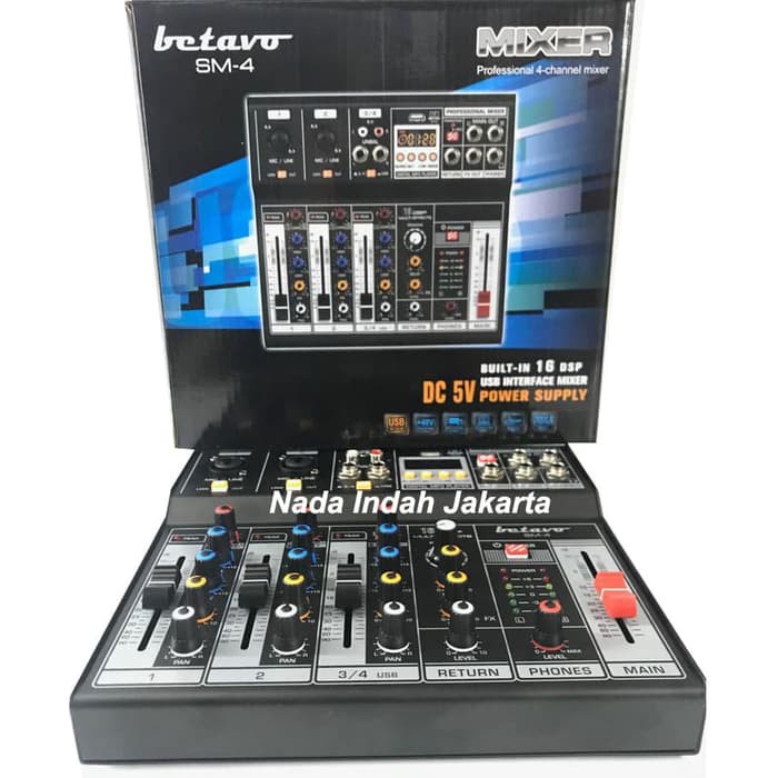 Mixer Betavo SM 4 - Mixer Audio 4 channel