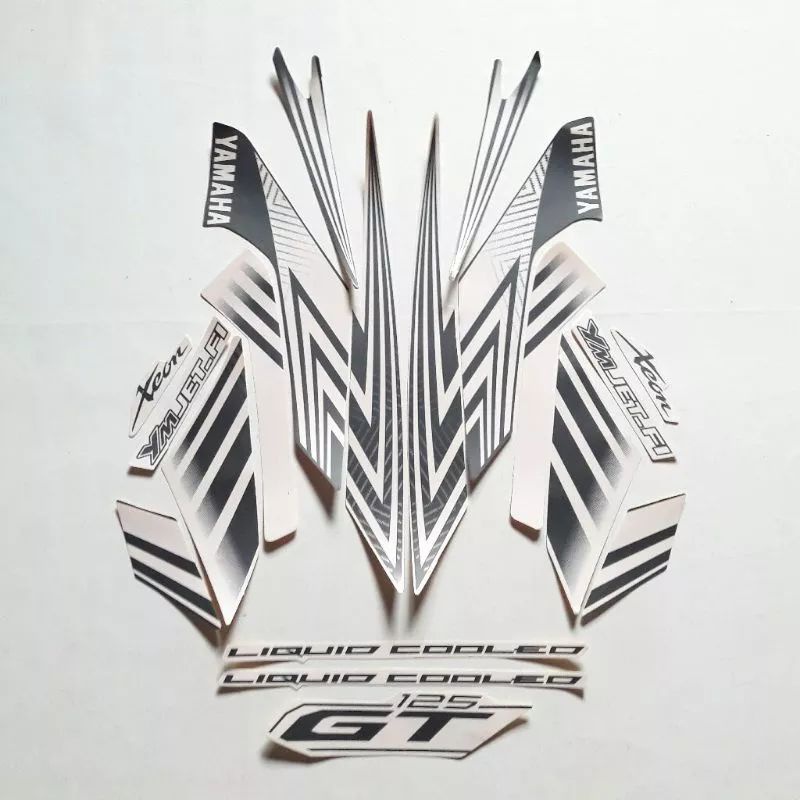 Stiker Striping Motor Xeon Gt 125 2014 PUTIH  Sticker Lis Body Standar COD