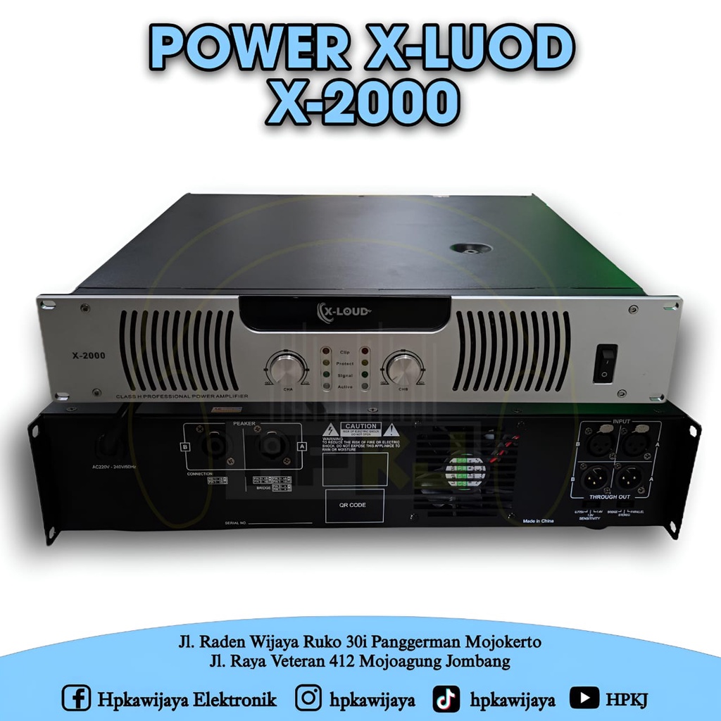 POWER AMPLIFIER X-LOUD X-2000 Power Ampli XLOUD X2000 X 2000