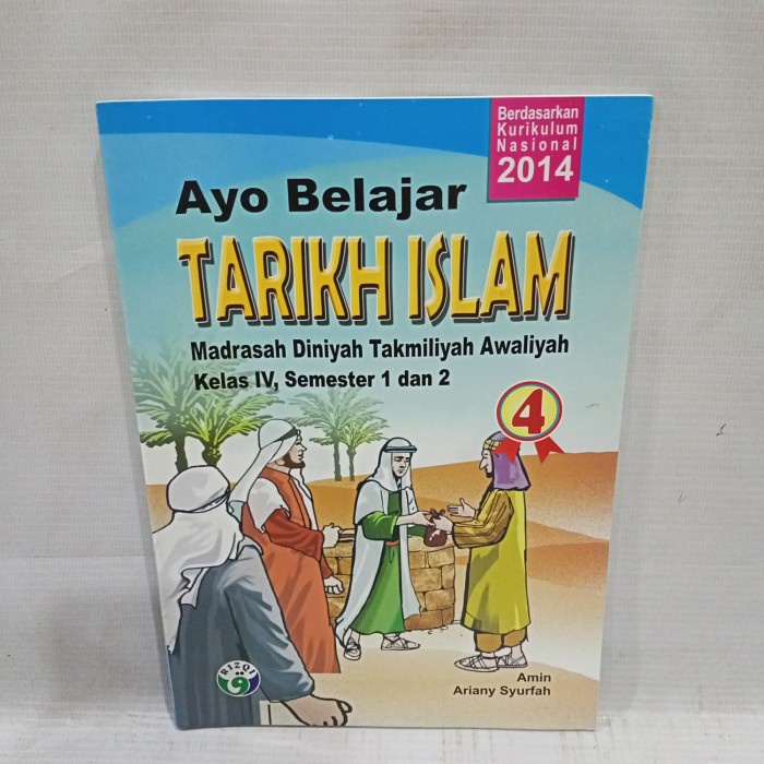 buku ayo belajar tarikh Islam kelas 4 mdta