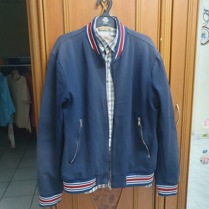 jaket zara man navy