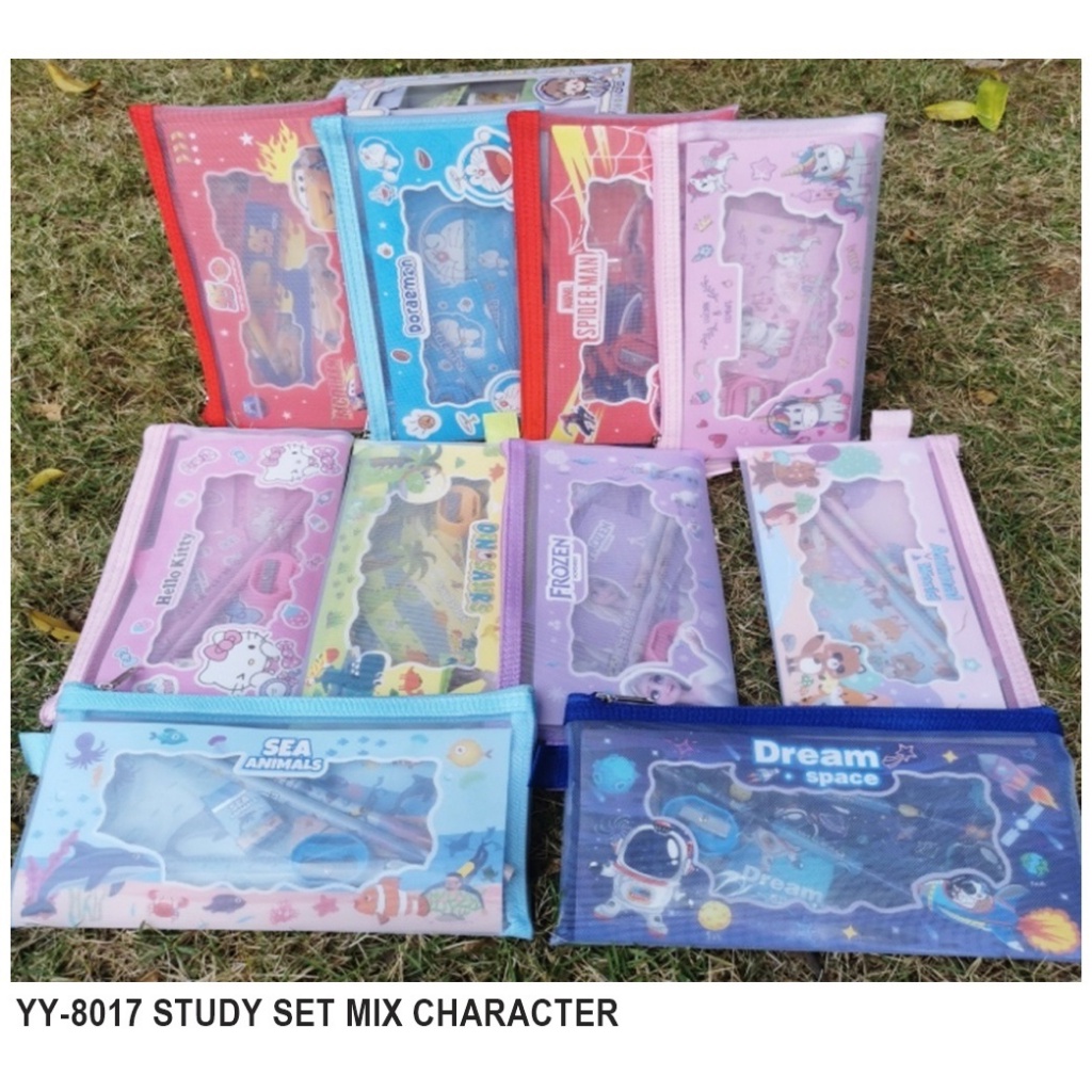 

Apazada - Stationery Set 7 in 1 / Study Set Alat Tulis Karakter / Perlengkapan Sekolah YY-8017
