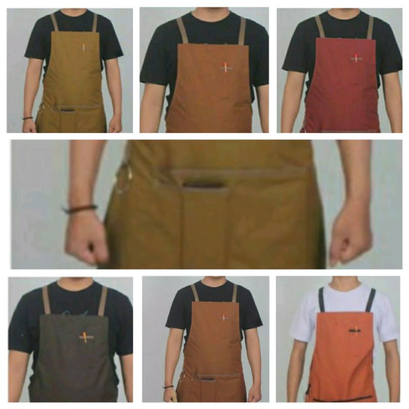 CELEMEK MASAK / APPRON BARISTA / APRON MASAK / CLEMEK BARISTA / CELEMEK BARISTA KAIN KULIT / APRON /