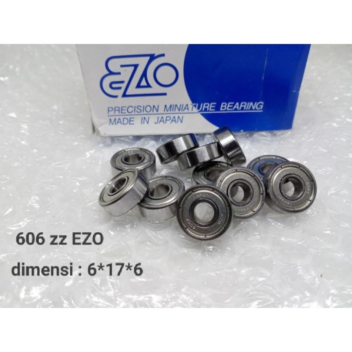 Bearing miniature MR  606 zz EZO 6*17*6 ISI 1 PCS