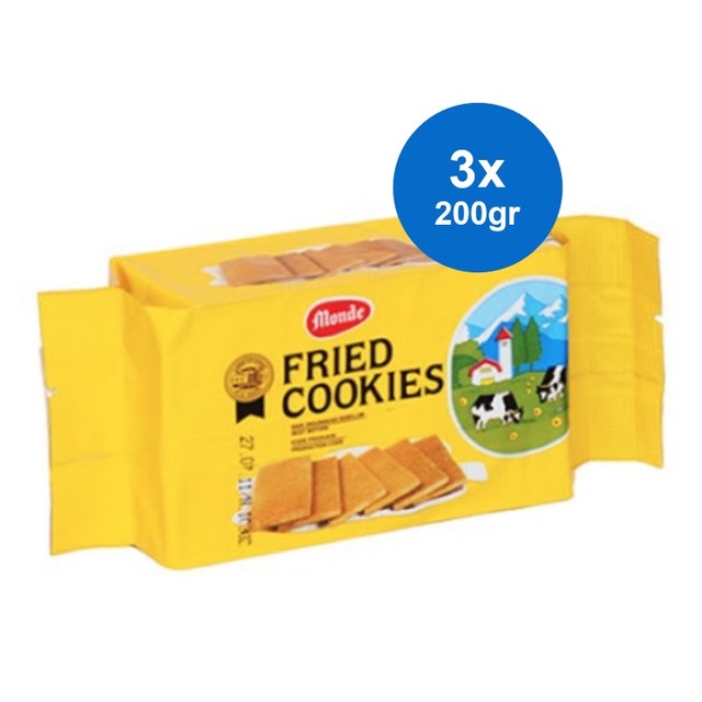 

Monde Fried Cookies 200 gr x 3