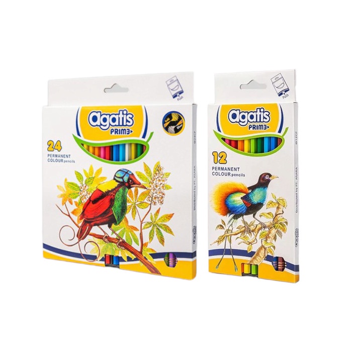 

Pensil Warna / Permanent Colour Pencil Agatis Prime - 24 Warna