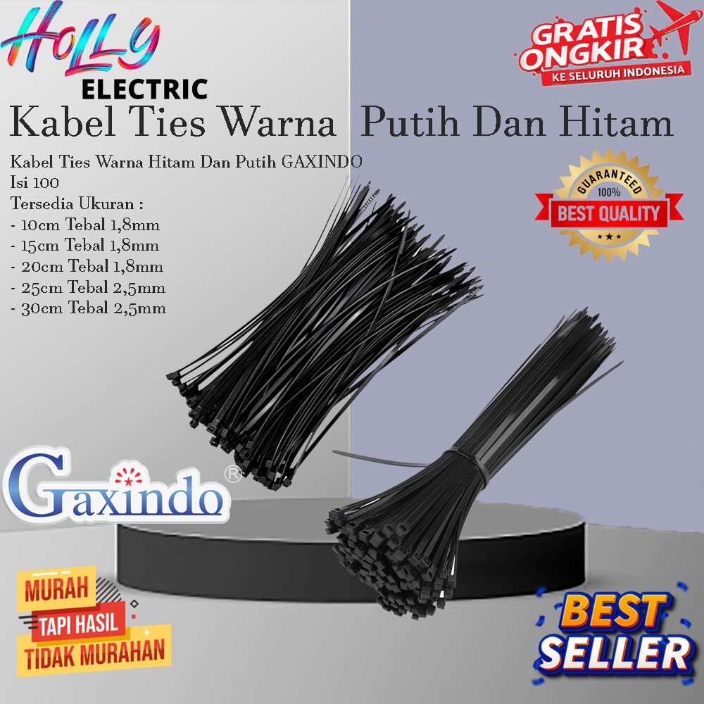 

Kabel Ties Hitam Isi 100pc Hitam Dan Putih (Ukuran 10cm)