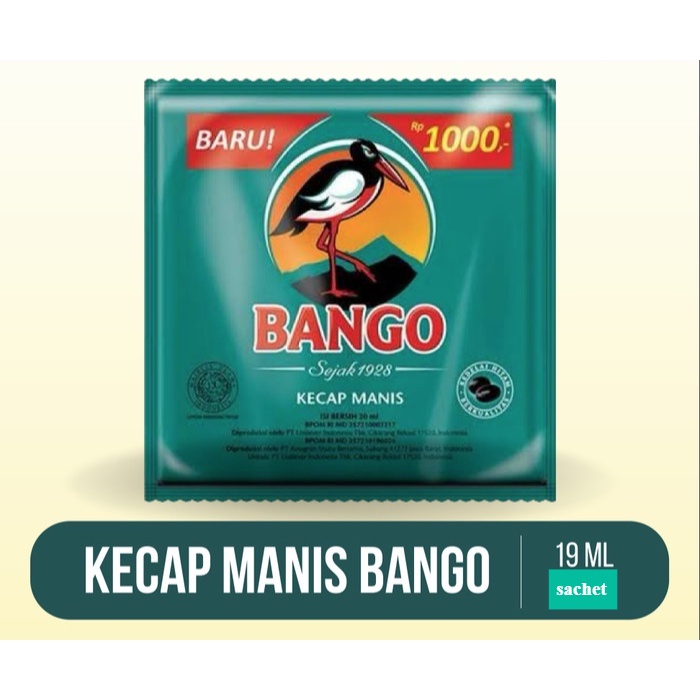 

BANGO Kecap manis Bango Sachet 19 ml